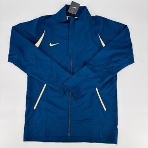 Nike Dri-Fit Men's Basketball Jacket Size: M Blue/Beige -Stylish & Comfortable!